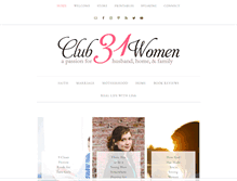 Tablet Screenshot of club31women.com